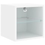 Wall-mounted TV stand with LED lights white 30x28.5x30 cm by , TV Furniture - Ref: Foro24-836973, Price: 33,37 €, Discount: %