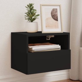 Wall-mounted TV furniture 2 units engineered wood black 40x30x30 cm by , TV Furniture - Ref: Foro24-836843, Price: 46,84 €, D...