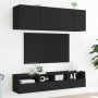 Wand-TV-Möbel 2 Stk. Ingenieurholz schwarz 40x30x30 cm von , TV-Möbel - Ref: Foro24-836843, Preis: 46,84 €, Rabatt: %