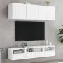 Muebles de pared TV 2 uds madera ingeniería blanco 40x30x30 cm de , Muebles TV - Ref: Foro24-836841, Precio: 46,79 €, Descuen...