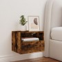 Wall-mounted TV unit in smoked oak engineered wood, 40x30x30 cm. by , TV Furniture - Ref: Foro24-836848, Price: 34,42 €, Disc...