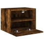 Wall-mounted TV unit in smoked oak engineered wood, 40x30x30 cm. by , TV Furniture - Ref: Foro24-836848, Price: 34,42 €, Disc...