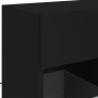 Wall-mounted TV stand with LED lights black 58.5x30x60.5 cm by , TV Furniture - Ref: Foro24-837093, Price: 57,84 €, Discount: %