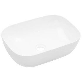 Lavabo 45,5x32x13 cm cerámica blanco de vidaXL, Lavabos - Ref: Foro24-143915, Precio: 57,37 €, Descuento: %