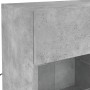 Wall-mounted TV stand with LED lights in concrete gray, 78.5x30x60.5 cm. by , TV Furniture - Ref: Foro24-837102, Price: 66,25...