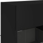 Wall-mounted TV stand with LED lights black 78.5x30x60.5 cm by , TV Furniture - Ref: Foro24-837100, Price: 69,99 €, Discount: %