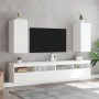 Wall-mounted TV furniture with LED lights 2 units white 30.5x35x70 cm by , TV Furniture - Ref: Foro24-837233, Price: 93,04 €,...