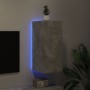 Wall-mounted TV stand with LED lights in concrete gray, 30.5x35x70 cm. by , TV Furniture - Ref: Foro24-837238, Price: 47,65 €...