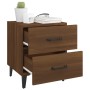 Nightstand 2 units brown oak 40x35x47.5 cm by vidaXL, Nightstands - Ref: Foro24-817296, Price: 74,52 €, Discount: %