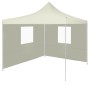 Faltpavillon mit 2 cremefarbenen Wänden 3x3 m von vidaXL, Zelte und Pavillons - Ref: Foro24-44960, Preis: 132,35 €, Rabatt: %