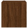 Wall-mounted TV furniture with LED lights, 2 units, brown oak, 30.5x35x30 cm by , TV Furniture - Ref: Foro24-837231, Price: 5...