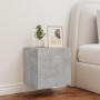 Wall-mounted TV stand with LED lights in concrete gray, 40.5x35x40 cm by , TV Furniture - Ref: Foro24-837252, Price: 42,58 €,...