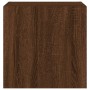 Wall-mounted TV furniture with LED lights, 2 units, brown oak, 40.5x35x40 cm by , TV Furniture - Ref: Foro24-837259, Price: 7...