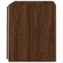 Wall-mounted TV furniture with LED lights, 2 units, brown oak, 40.5x35x40 cm by , TV Furniture - Ref: Foro24-837259, Price: 7...