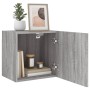 Wall-mounted TV stand in gray Sonoma engineered wood, 40.5x30x40 cm. by , TV Furniture - Ref: Foro24-836906, Price: 35,89 €, ...