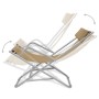 Reclining sun loungers 2 units taupe steel steel by vidaXL, Loungers - Ref: Foro24-44298, Price: 97,08 €, Discount: %