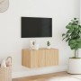 Wand-TV-Möbel mit LED-Leuchten Sonoma-Eiche 60x35x31 cm von , TV-Möbel - Ref: Foro24-837271, Preis: 45,97 €, Rabatt: %