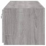 Wall-mounted TV furniture with LED lights 2 units Sonoma gray 60x35x31 cm by , TV Furniture - Ref: Foro24-837278, Price: 85,7...