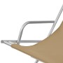 Reclining sun loungers 2 units taupe steel steel by vidaXL, Loungers - Ref: Foro24-44298, Price: 97,08 €, Discount: %