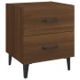 Nightstand 2 units brown oak 40x35x47.5 cm by vidaXL, Nightstands - Ref: Foro24-817296, Price: 74,52 €, Discount: %