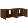 TV wall furniture LED lights 2 pcs oak brown 60x35x41 cm by , TV Furniture - Ref: Foro24-837315, Price: 89,33 €, Discount: %