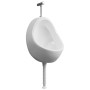 Urinario de pared con válvula de descarga cerámica blanco de vidaXL, Urinarios - Ref: Foro24-143990, Precio: 98,68 €, Descuen...