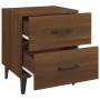 Nightstand 2 units brown oak 40x35x47.5 cm by vidaXL, Nightstands - Ref: Foro24-817296, Price: 74,52 €, Discount: %