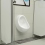 Wandurinal mit Spülventil aus weißer Keramik von vidaXL, Urinale - Ref: Foro24-143990, Preis: 99,22 €, Rabatt: %