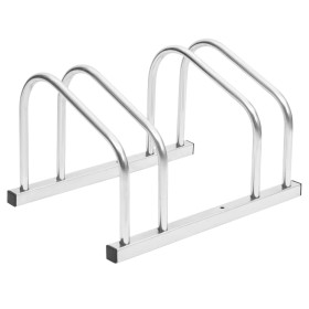 Bicycle rack for 2 galvanized steel bicycles by , Bases and supports for storing bicycles - Ref: Foro24-154417, Price: 34,07 ...