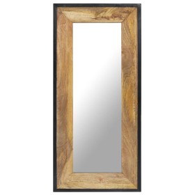 Espejo de madera maciza de mango 110x50 cm de , Espejos - Ref: Foro24-321631, Precio: 100,99 €, Descuento: %