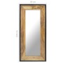 Solid mango wood mirror 110x50 cm by , Mirrors - Ref: Foro24-321631, Price: 100,99 €, Discount: %