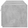 TV wall furniture LED lights 2 pcs concrete gray 60x35x31 cm by , TV Furniture - Ref: Foro24-837274, Price: 83,11 €, Discount: %