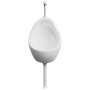 Urinario de pared con válvula de descarga cerámica blanco de vidaXL, Urinarios - Ref: Foro24-143990, Precio: 98,68 €, Descuen...