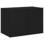 Wall-mounted TV cabinet with LED lights black 60x35x41 cm by , TV Furniture - Ref: Foro24-837304, Price: 50,19 €, Discount: %