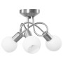 Ceiling lamp with ceramic lampshades, white bowl, 3 E14 bulbs by , ceiling lights - Ref: Foro24-289228, Price: 40,39 €, Disco...