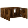 Wall-mounted TV cabinet with LED lights smoked oak 60x35x31 cm by , TV Furniture - Ref: Foro24-837275, Price: 45,97 €, Discou...