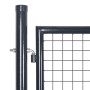 Garden mesh gate gray galvanized steel 289x75 cm by vidaXL, garden gates - Ref: Foro24-143362, Price: 307,53 €, Discount: %