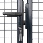 Garden mesh gate gray galvanized steel 289x75 cm by vidaXL, garden gates - Ref: Foro24-143362, Price: 307,53 €, Discount: %