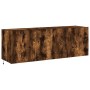 TV wall furniture LED lights 2 pcs smoked oak 60x35x41 cm by , TV Furniture - Ref: Foro24-837311, Price: 86,45 €, Discount: %