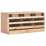 Chicken nesting box 3 compartments made of pine wood 96x40x45 cm by vidaXL, Egg incubators - Ref: Foro24-170656, Price: 66,97...