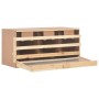 Chicken nesting box 3 compartments made of pine wood 96x40x45 cm by vidaXL, Egg incubators - Ref: Foro24-170656, Price: 66,97...