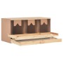 Chicken nesting box 3 compartments made of pine wood 96x40x45 cm by vidaXL, Egg incubators - Ref: Foro24-170656, Price: 66,97...