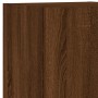 TV wall furniture with LED 5 pieces oak brown engineered wood by , TV Furniture - Ref: Foro24-3216610, Price: 176,44 €, Disco...