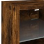 TV wall furniture with LED 6 pieces engineered wood smoked oak by , TV Furniture - Ref: Foro24-3216619, Price: 166,08 €, Disc...