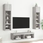 TV-Wandmöbel mit LED, 6-teilig, Holzwerkstoff, grau Sonoma von , TV-Möbel - Ref: Foro24-3216627, Preis: 190,61 €, Rabatt: %