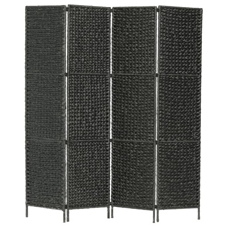 4-panel black water hyacinth room divider screen 154x160 cm by vidaXL, Room dividers - Ref: Foro24-247349, Price: 135,60 €, D...