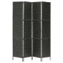 4-panel black water hyacinth room divider screen 154x160 cm by vidaXL, Room dividers - Ref: Foro24-247349, Price: 135,60 €, D...