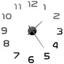 3D wall clock with modern design 100 cm XXL black by vidaXL, Wall clocks - Ref: Foro24-50639, Price: 20,27 €, Discount: %