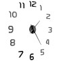 3D wall clock with modern design 100 cm XXL black by vidaXL, Wall clocks - Ref: Foro24-50639, Price: 20,27 €, Discount: %