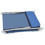 Folding sun loungers, 2 units, steel and blue fabric by vidaXL, Loungers - Ref: Foro24-44299, Price: 90,06 €, Discount: %